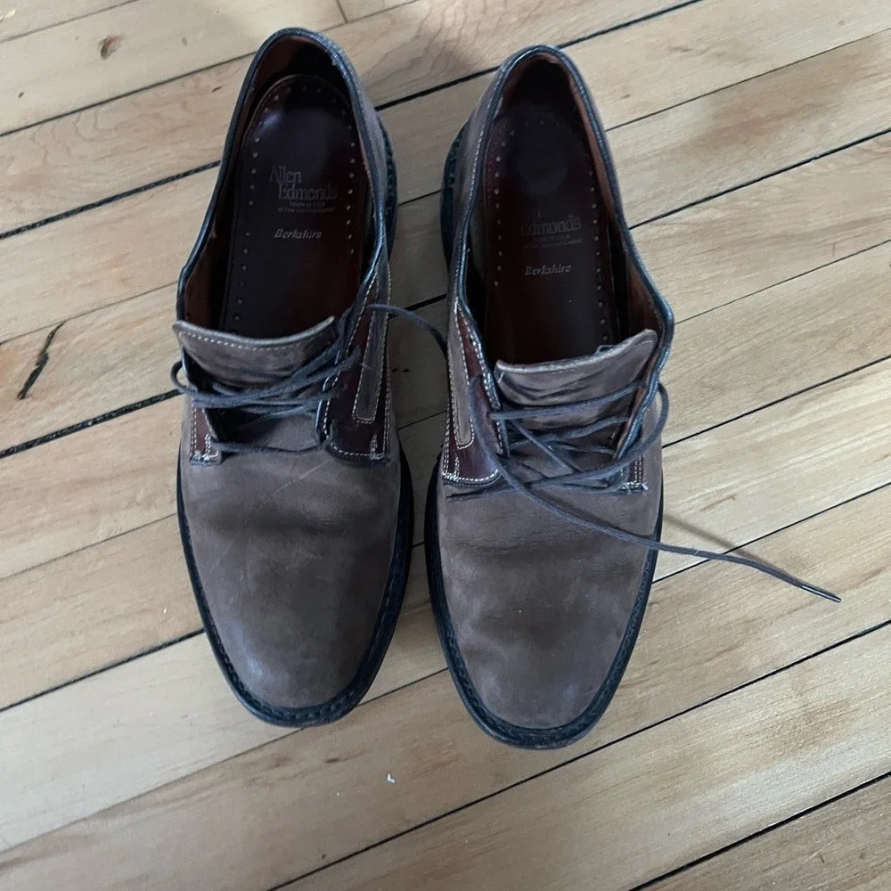 Allen Edmonds Berkshire‎ Welted Brown Leather Derby Comfort Shoes